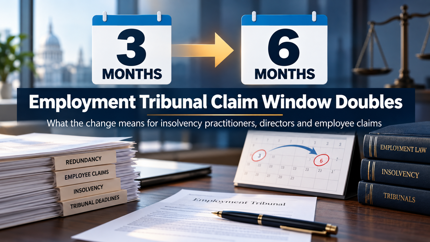 Employment Tribunal claim time limit increasing from three months to six months from 1 October 2026
